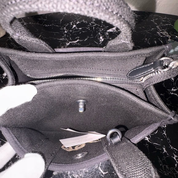 NWOT Small Coach Black Canvas Tote Charm NOT Included - Picture 4 of 13